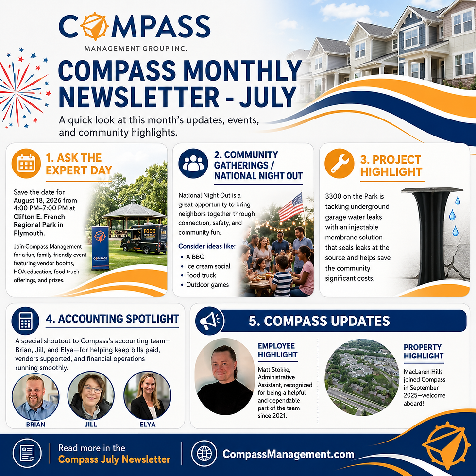 Compass Management — July 2026 Newsletter