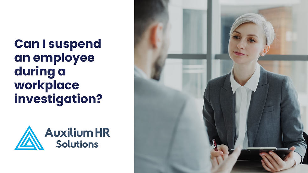 Can I suspend an employee