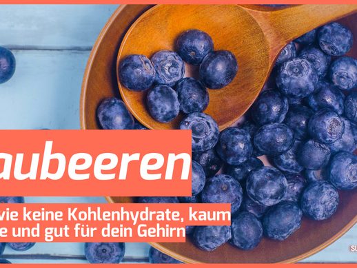 Blaubeeren - so gut wie keine Kohlenhydrate, kaum Fructose und gut für dein Gehirn