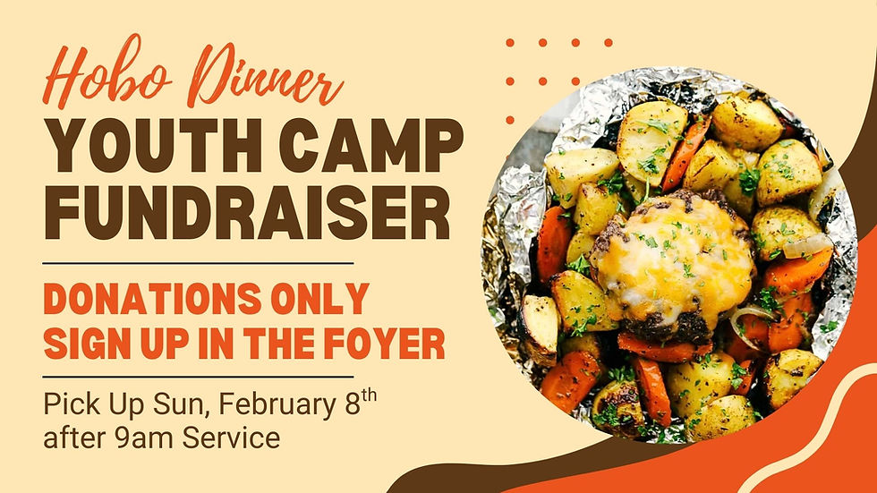 Hobo Dinner Youth Camp Fundraiser