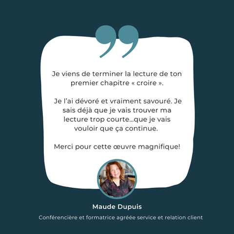 Lecteur du livre de Caroline Bergeron "La somme de mes rencontres"