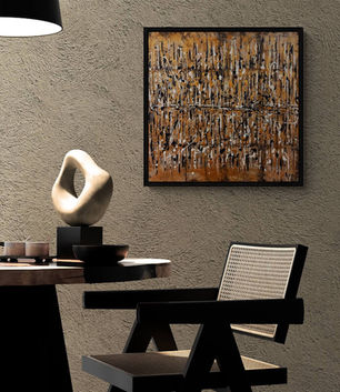 Ce qu’ils m’ont transmis 24x24 de la collection Inspire par Aro artiste peintre est une Œuvre abstraite contemporaine de l'artiste peintre québécois Aro, une artiste à découvrir