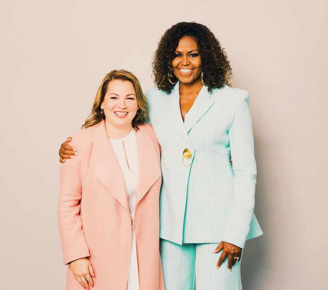 I still can't believe I painted a piece for Michelle Obama.