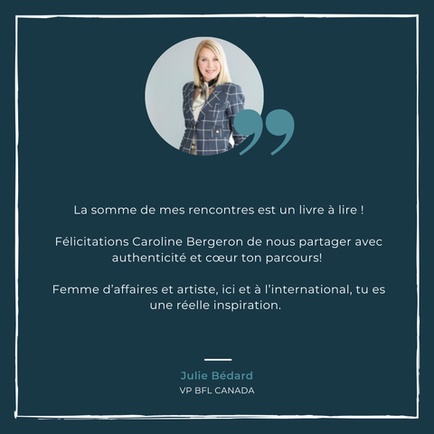 Lecteur du livre de Caroline Bergeron "La somme de mes rencontres"