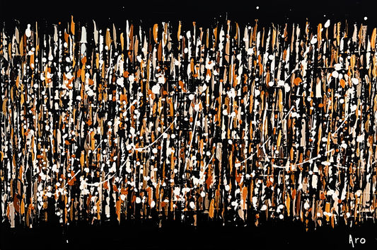 Fearless 24x36 de la collection Pure par Aro artiste peintre est une Œuvre abstraite contemporaine de l'artiste peintre québécois Aro, une artiste à découvrir