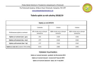 Zapisy na rok szkolny 2018/19