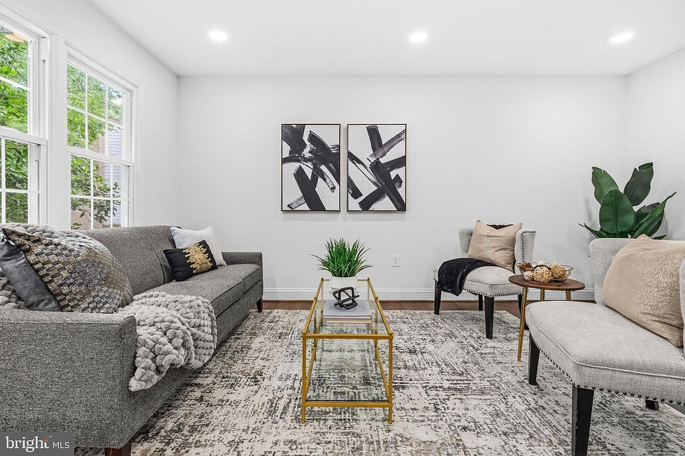 LIVING ROOM AND FAMILY ROOM