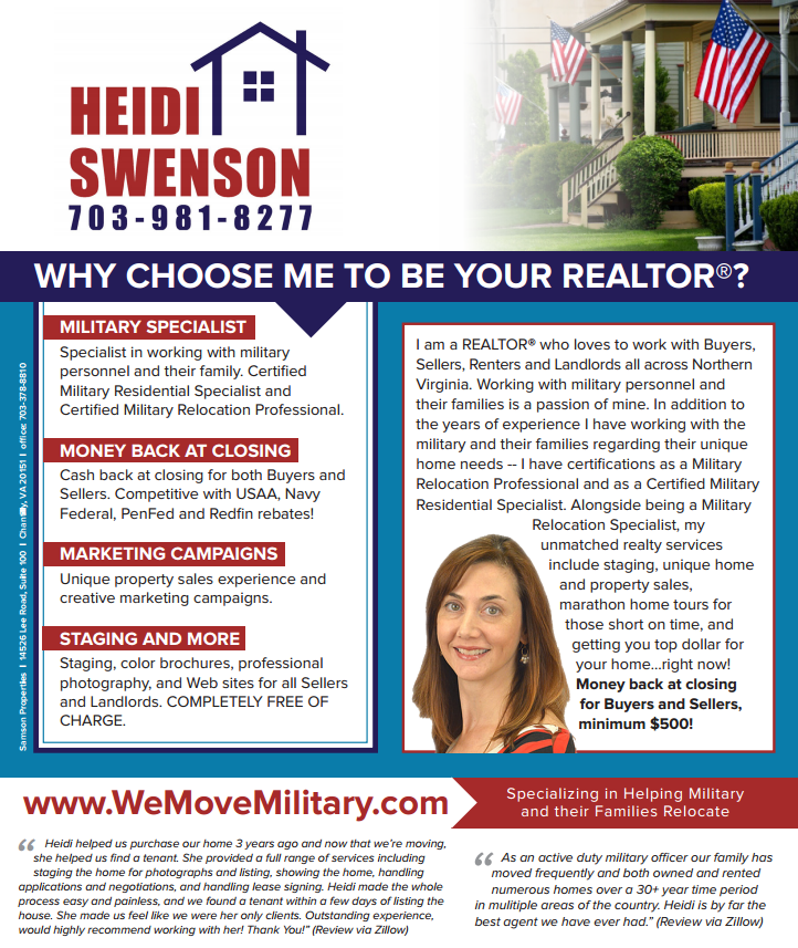 Why Choose Heidi Swenson As Your Northern Virginia Realtor.fw