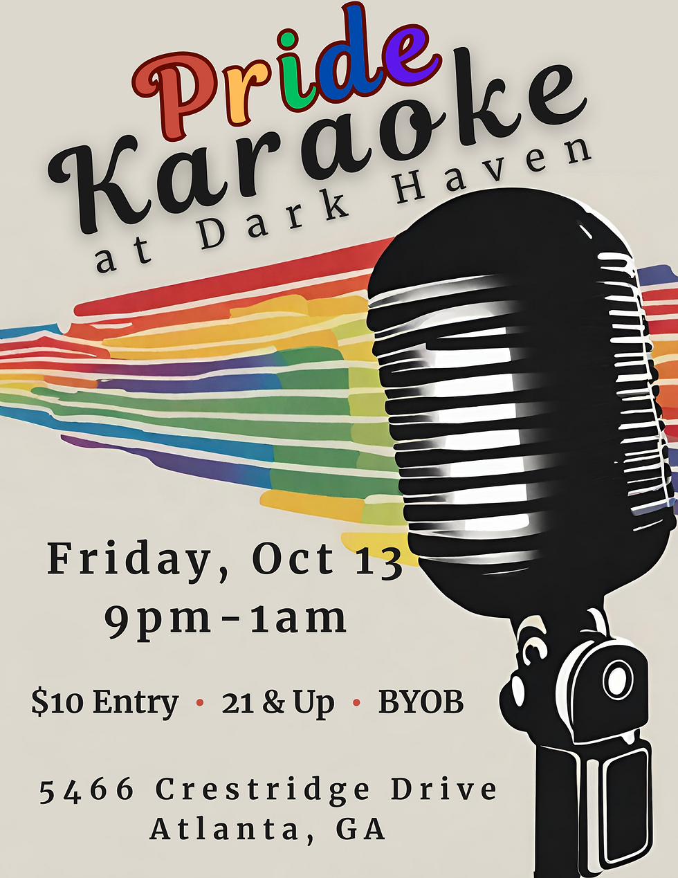 Pride Karaoke at Dark Haven ATL!