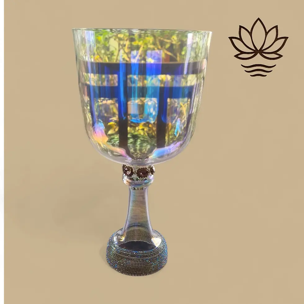 6.5" D4 Aurora Diamond Goblet 