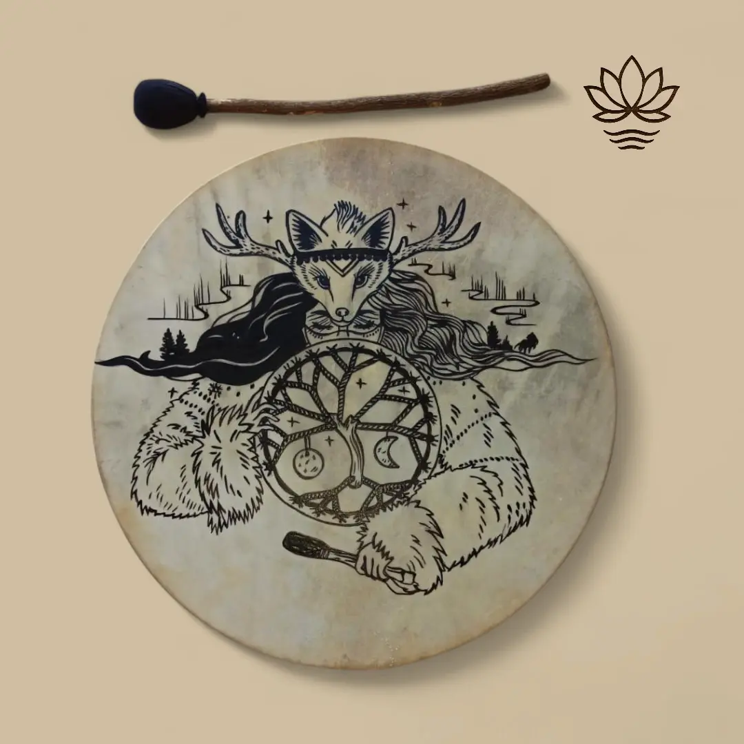 15"♤ Forest Oracle Shamanic Drum (Lokal)