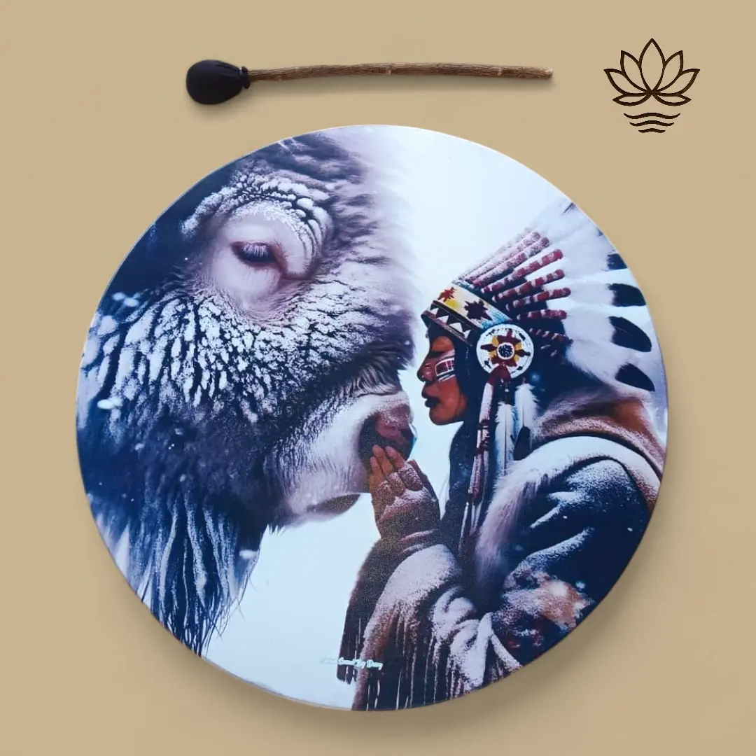 20" ♤ White Whisper Shamanic Drum (Local)