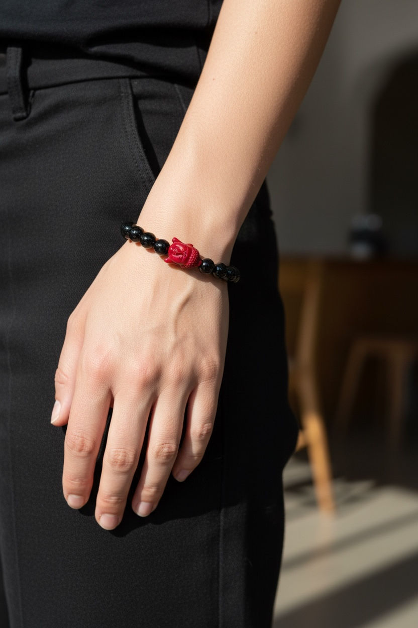 Thumbnail: Red Enlightenment Guardian Bracelet BR 25