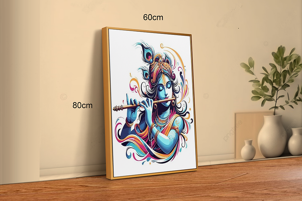 Thumbnail: Lord Krishna Art with Frame
