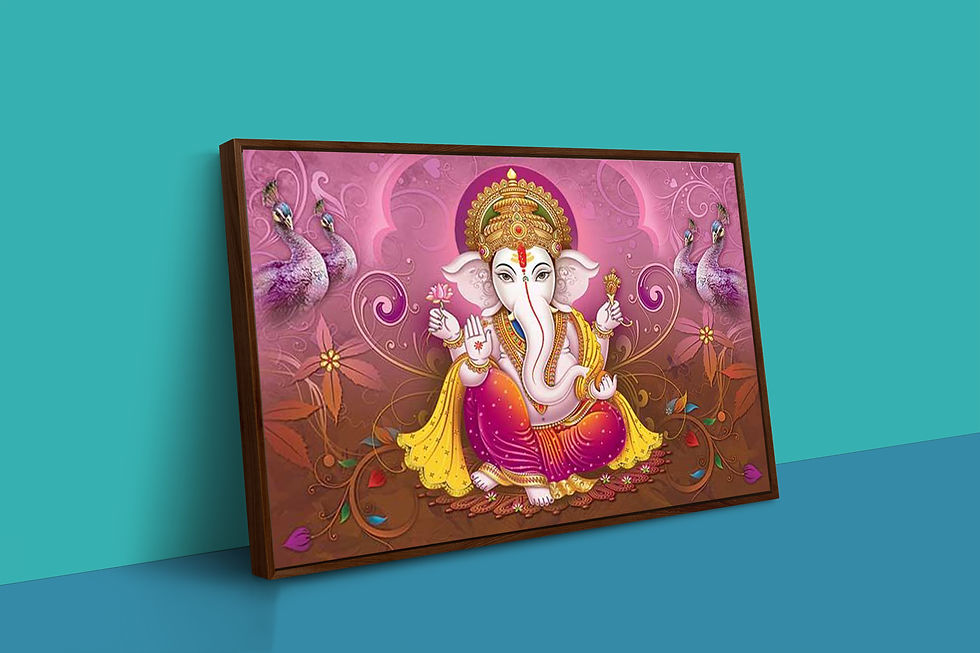 Thumbnail: Ganesha Wall Art in Floating Frame