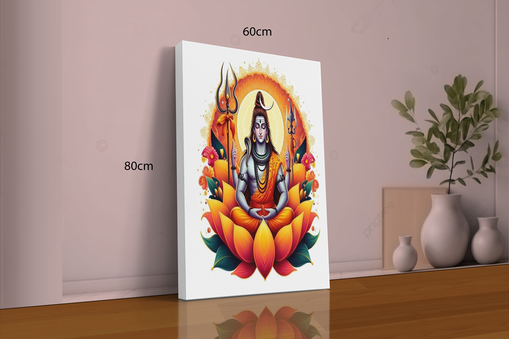Lord Shiva Art on Canvas