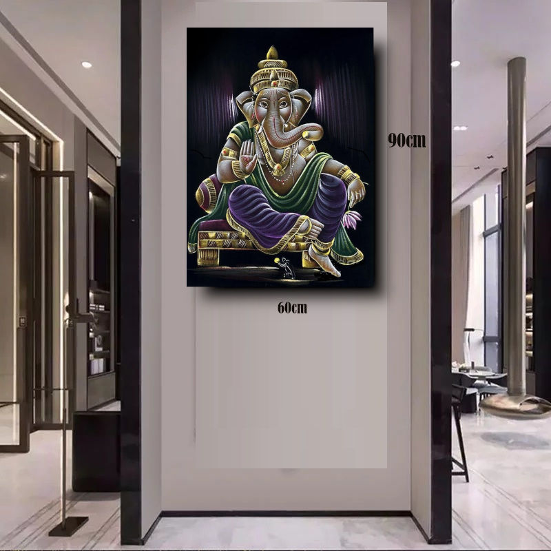 Thumbnail: Ganesha Canvas Wall Art