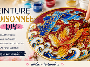 Peinture Cloisonnée DIY : l’activité créative relaxante qui donne un résultat spectaculaire