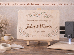Mariage & xTool : créer une décoration et des cadeaux uniques au laser