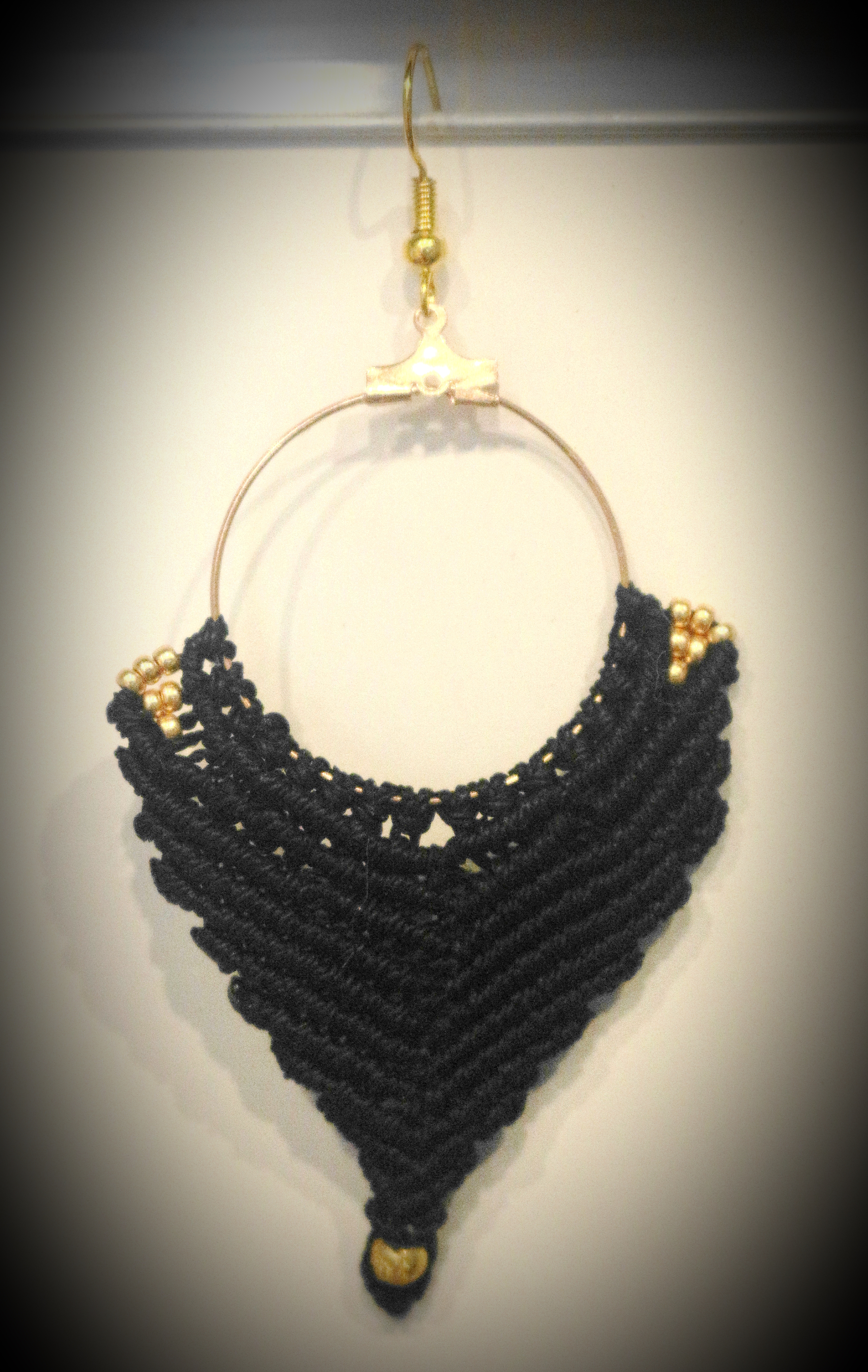 Boucles d'oreilles tissées