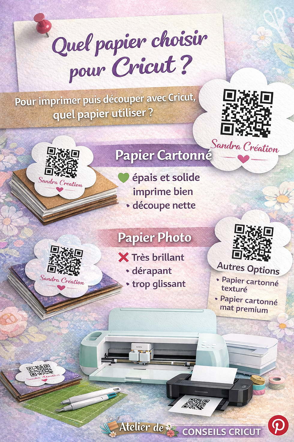 Quel papier choisir pour Cricut ?