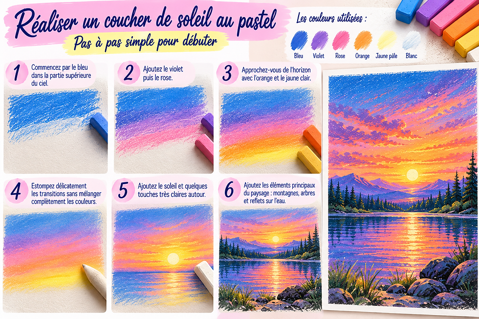Paysages au pastel