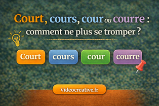 Court, cours, cour ou courre