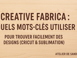 Creative Fabrica: quels mots-clés utiliser
