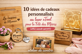 Idées de cadeaux au laser xTool pour la Fête des Mères