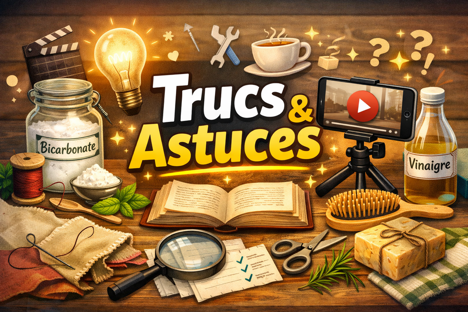 La catégorie Trucs & Astuces regroupe des conseils simples, efficaces et souvent inspirés des savoir-faire du quotidien.