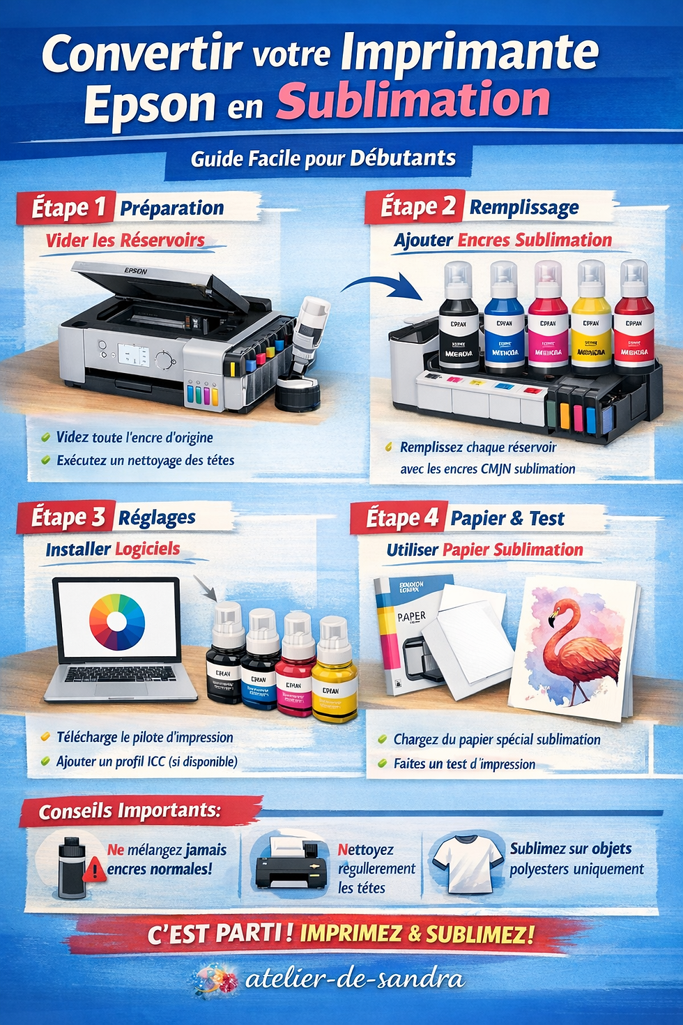 Guide facile pour imprimante sublimation