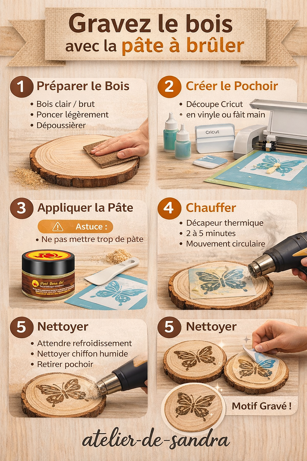 Gravure de bois étape par étape