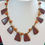 Miniature : Collier Solange marron-orange en ivoire végétal