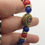 Miniature : Bracelet lapis lazuli/jade rouge, perle tibétaine