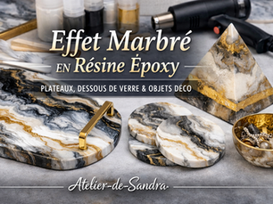 Effet marbré en résine époxy