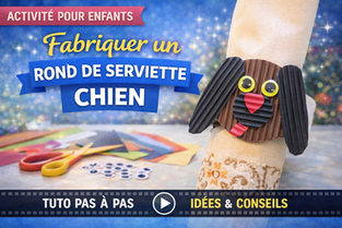 Rond de serviette chien DIY