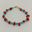 Miniature : Bracelet doré/corail rouge/turquoise 1