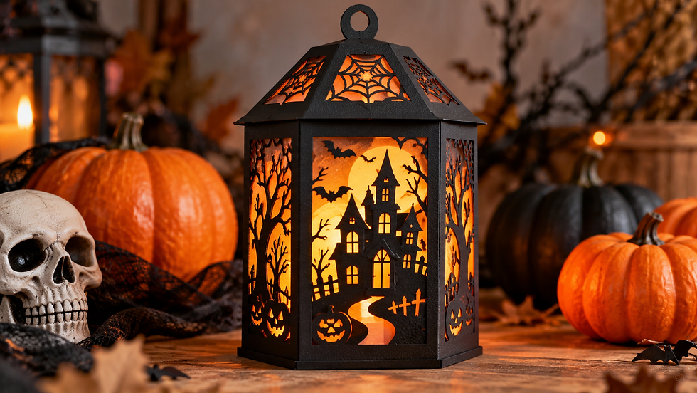 Lanterne d’Halloween avec une Cricut