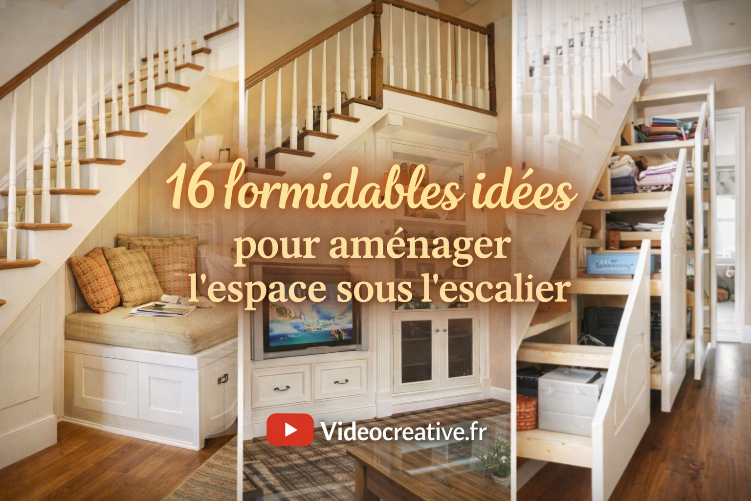 16 formidables idées pour aménager l’espace sous l’escalier