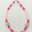 Miniature : Bijou de portable rose/doré/Murano "LOVE KISS""