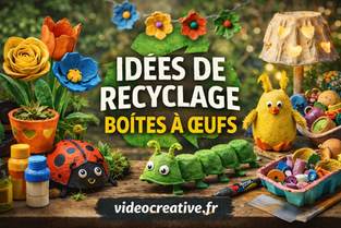 25 idées de recyclage créatif avec des boîtes à œufs