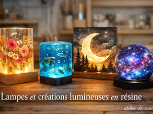 Lampes lumineuses en résine en pas à pas