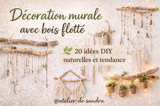 Décoration murale avec bois flotté
