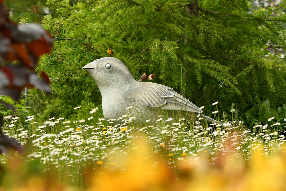 Vogelskulptur von Claudio Caprez