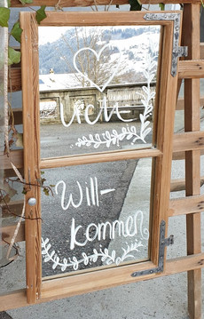 Spiegel zum Beschriften