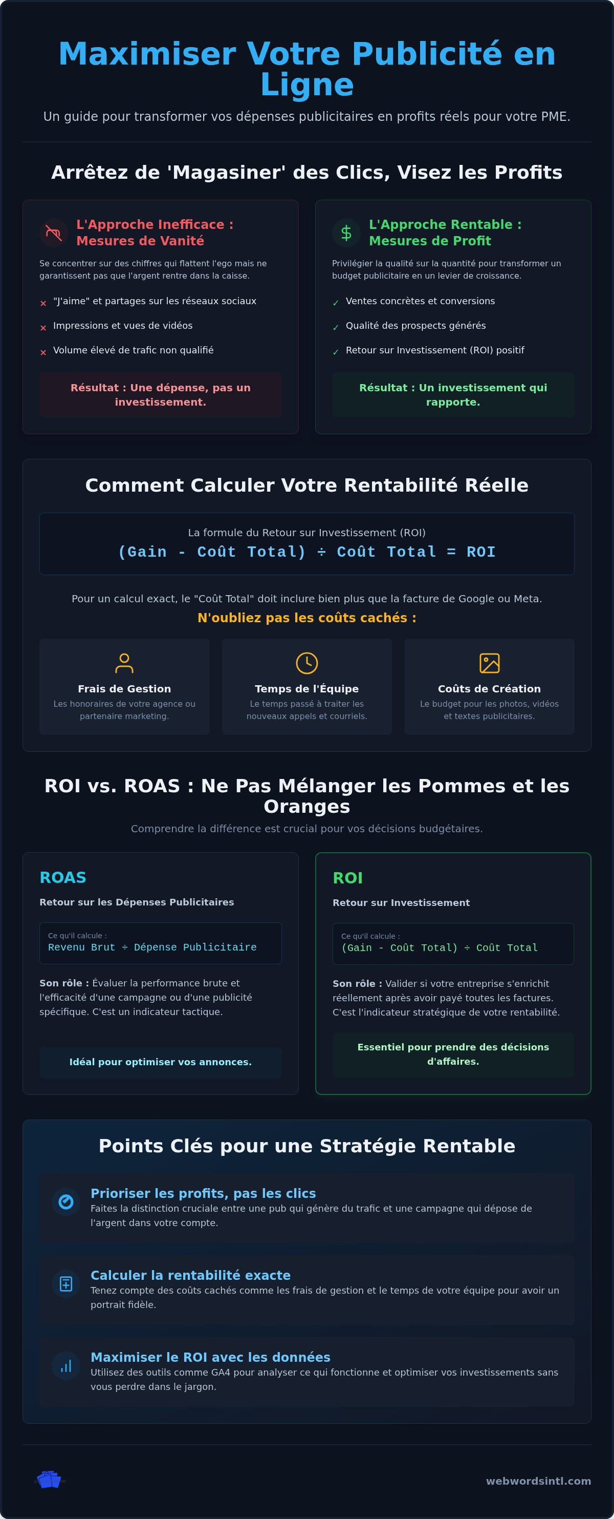 Retour sur investissement publicité en ligne