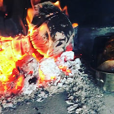 Hot embers