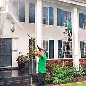 Sparkleyard provides whole houses washes that include power washing and detail window work