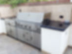 Sparkling clean outdoor grill. Hire Sparkleyard Outdoor Maids to clean your outdoor kitchen.