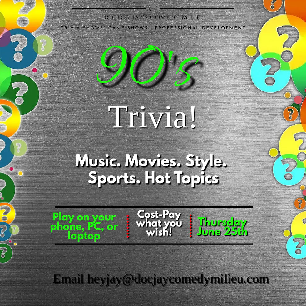 Doctor Jay's 90s Trivia!